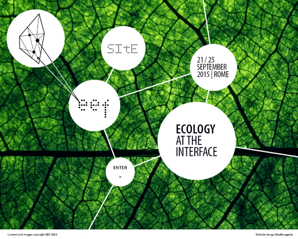 Ecology at the interface: science-based solutions for Human well-being, 21-25 September 2015, Rome