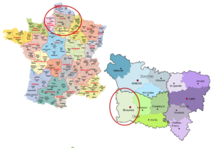 Figure 4 - Situation de Beauvais, en Picardie