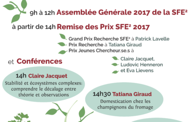 AG + Remise des prix SFE2 2017- 18 Janvier, à partir de 10h, Paris