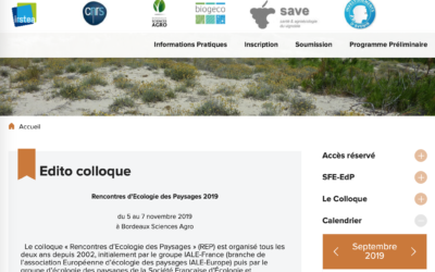 Rencontres d’écologie du paysage 2019