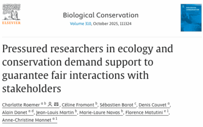 Article SFE2 – AGIR : Relations écologues – acteurs socio-économiques